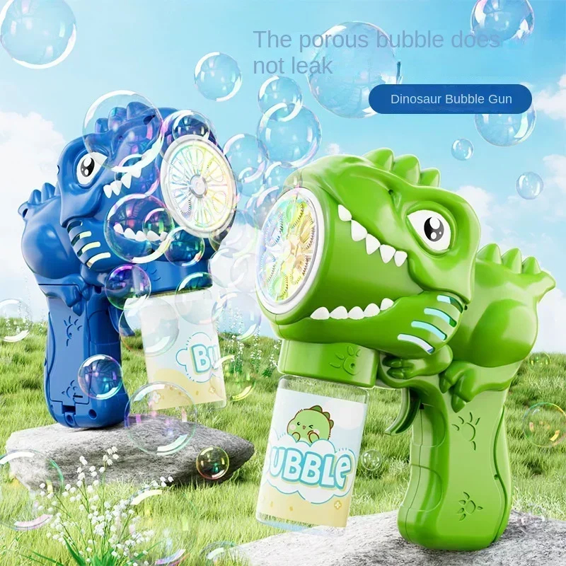 Soap Making Game - 6-hole Dinosaur Bubble Machine Electric Bubble