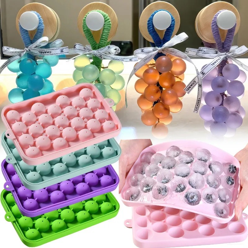 Soap Making Book - Silicone Soap Molds Grape Ball Handmade