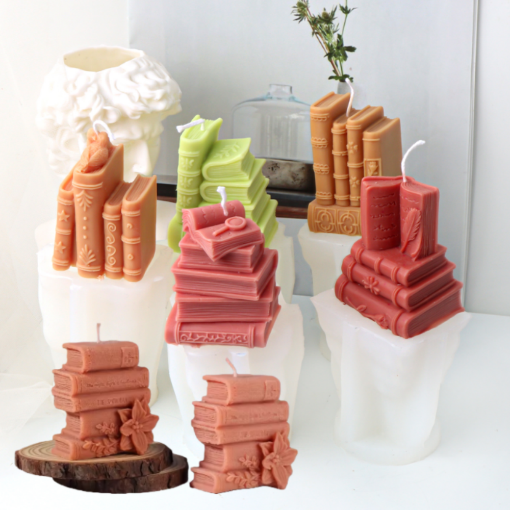 Soap Making Book - 3D Books Silicone Candle Molds DIY