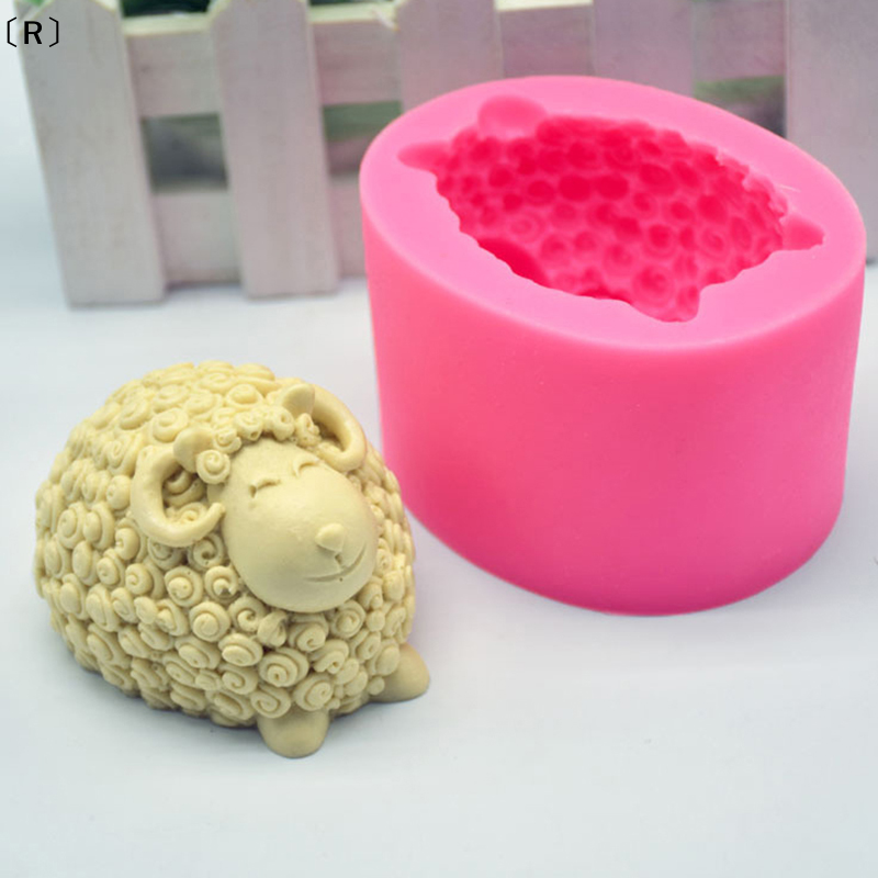 Soap Making Recipes - 〔R〕3D Sheep Silicone Candle Molds Forms