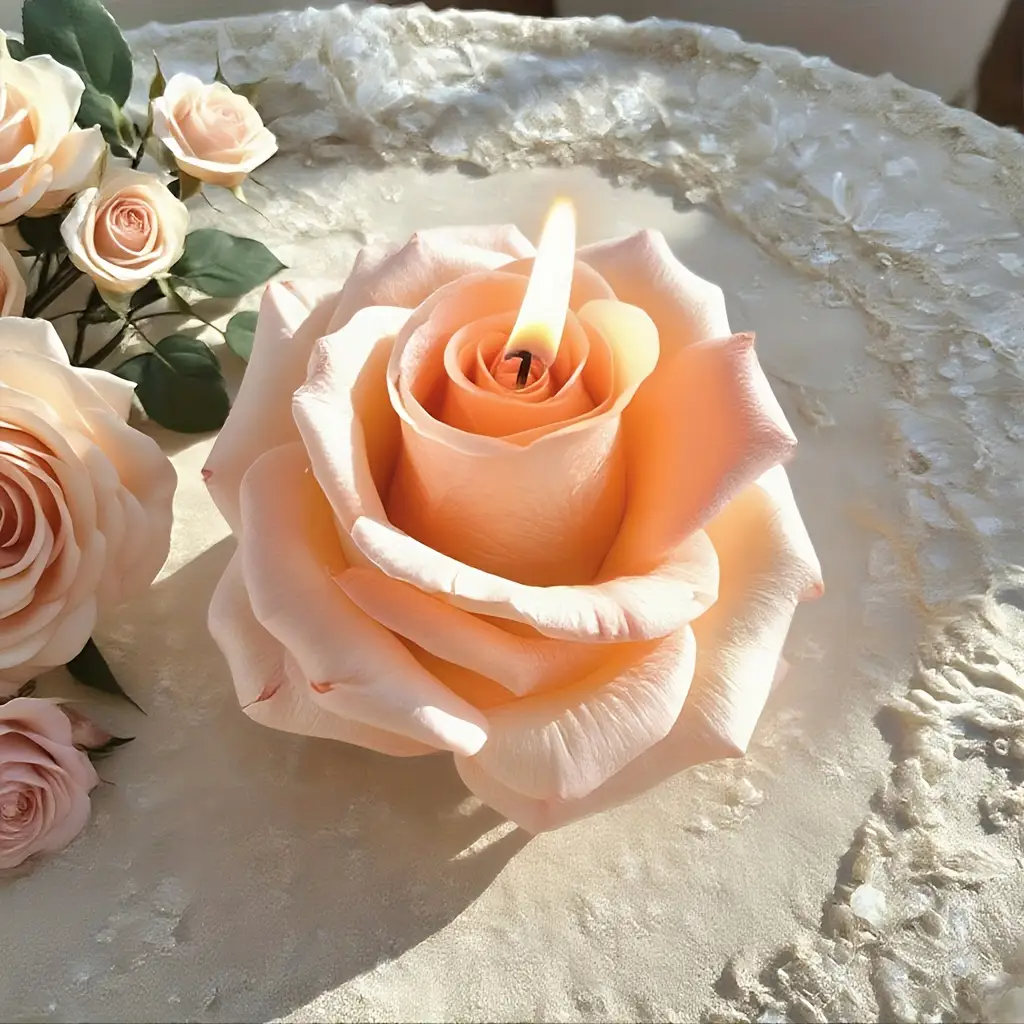 3D Rose Silicone Candle Mold,  - Soap Making Recipes บทวิจารณ์และราคา