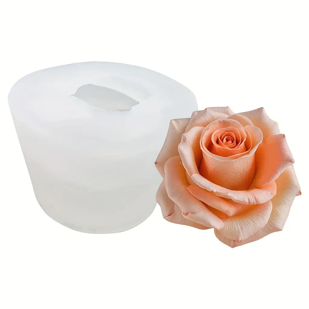 3D Rose Silicone Candle Mold,  - Soap Making Recipes บทวิจารณ์และราคา