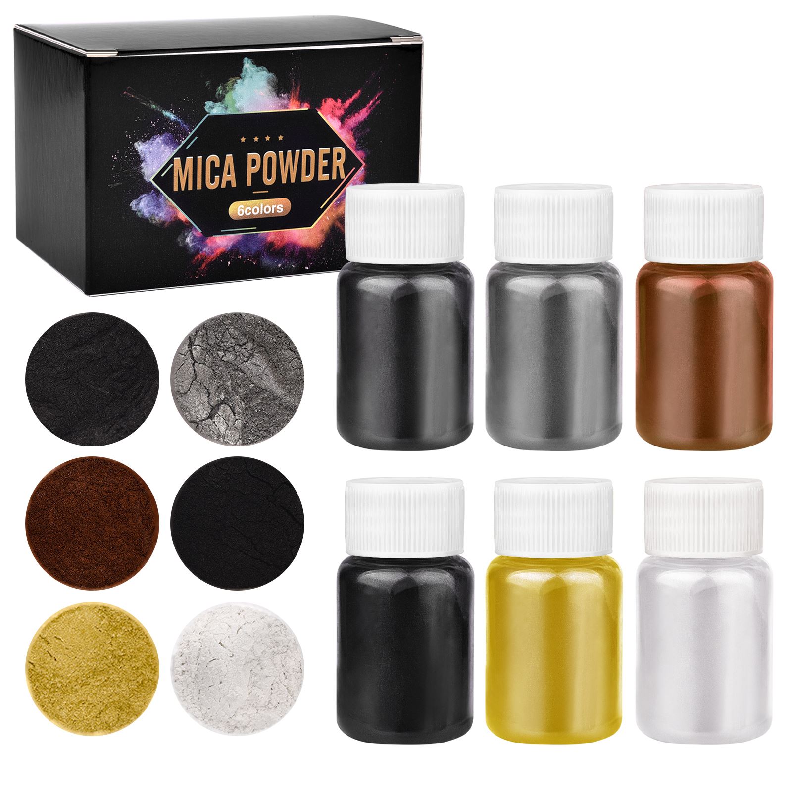 6Color/ Box Epoxy Mica Powder  - Soap Making Book บทวิจารณ์และราคา