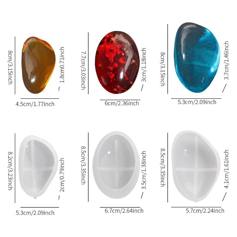 3pcs Irregular Stone Pebble Si - Soap Making Game บทวิจารณ์และราคา