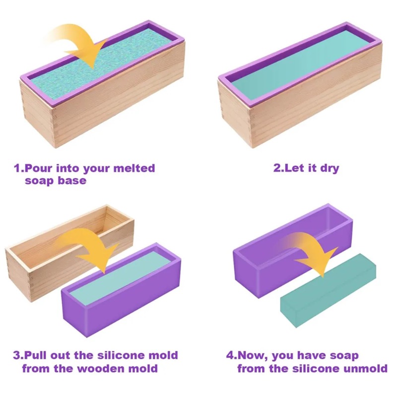 Flexible Silicone Soap Mold Re - Soap Making Book บทวิจารณ์และราคา