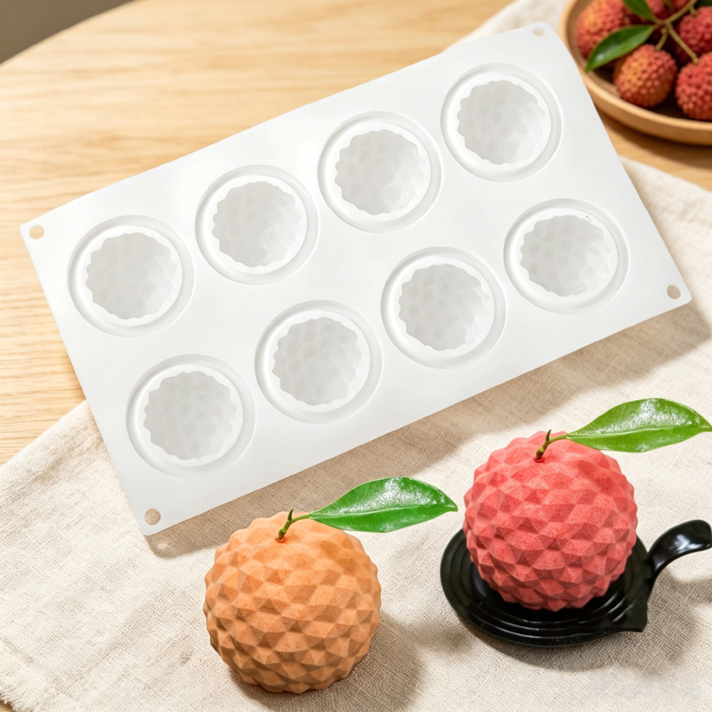 8‑Cavity Lychee Silicone Mold  - Soap Making Oven บทวิจารณ์และราคา