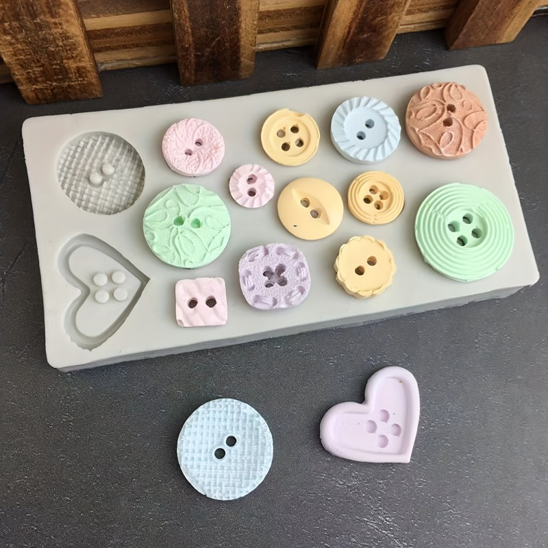 Buttons Shape Silicone Mold Si - Soap Making Oven บทวิจารณ์และราคา