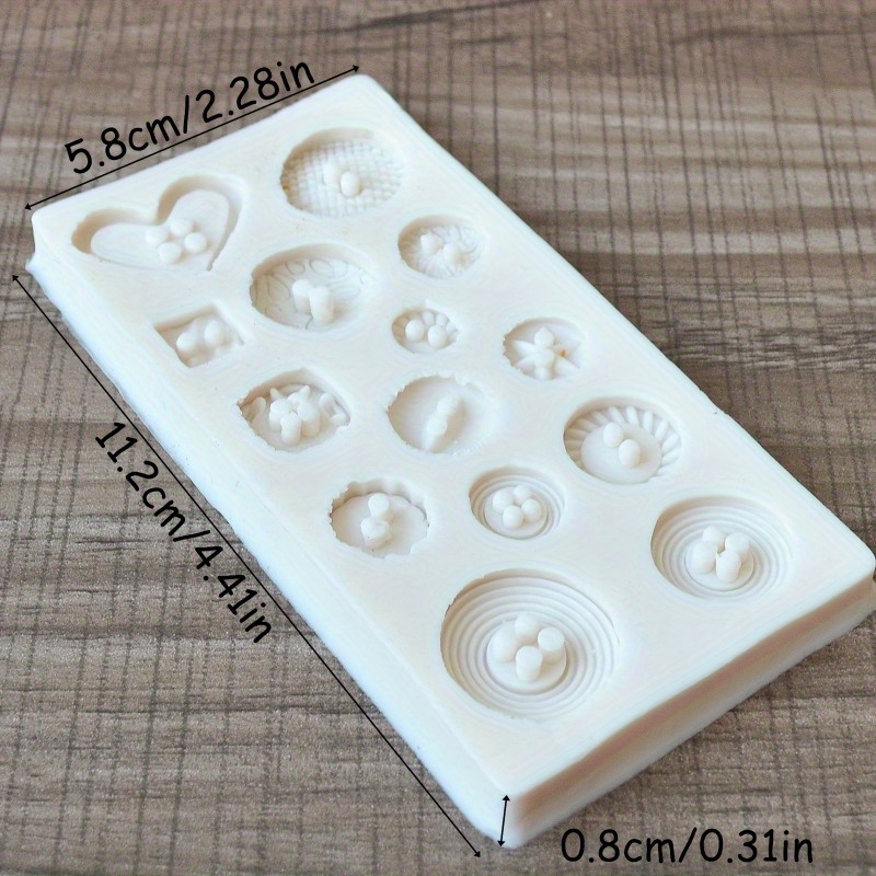 Buttons Shape Silicone Mold Si - Soap Making Oven บทวิจารณ์และราคา