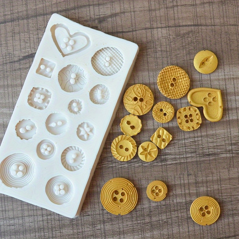 Buttons Shape Silicone Mold Si - Soap Making Oven บทวิจารณ์และราคา