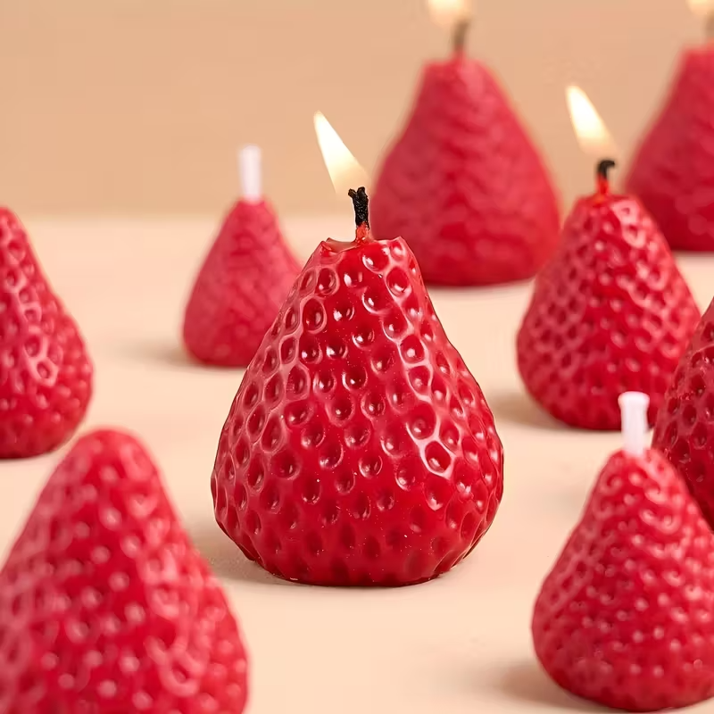 Strawberry Silicone Candle Mol - Soap Making Oven บทวิจารณ์และราคา