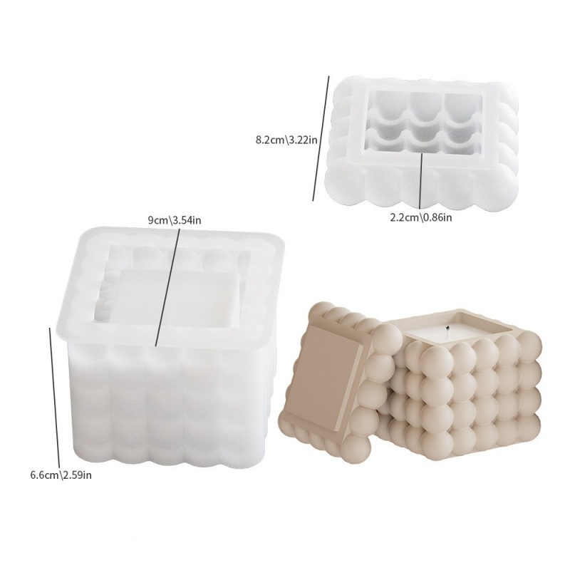 DIY 3D Bubble Cube Candle Sili - Soap Making Book บทวิจารณ์และราคา