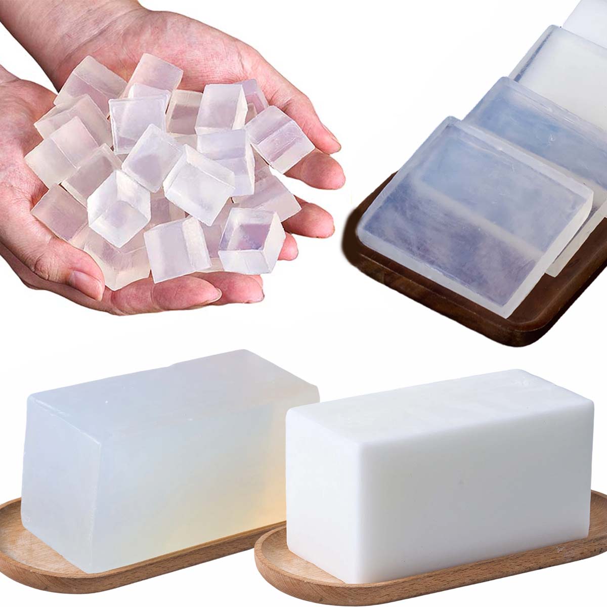 1000g Glycerin Soap Base DIY H - Soap Making With Soap Base บทวิจารณ์และราคา