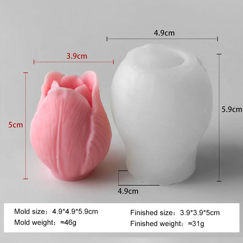 New Tulip Aroma Candle Silicon - Soap Making Recipes บทวิจารณ์และราคา