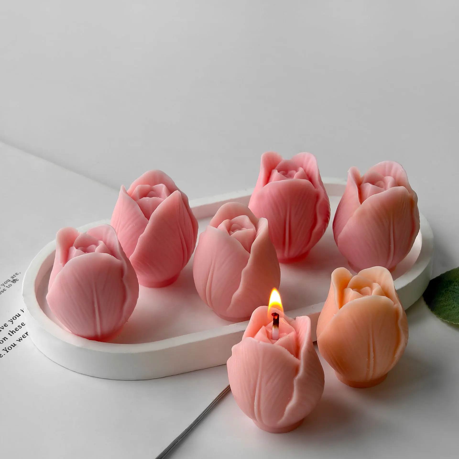 New Tulip Aroma Candle Silicon - Soap Making Recipes บทวิจารณ์และราคา
