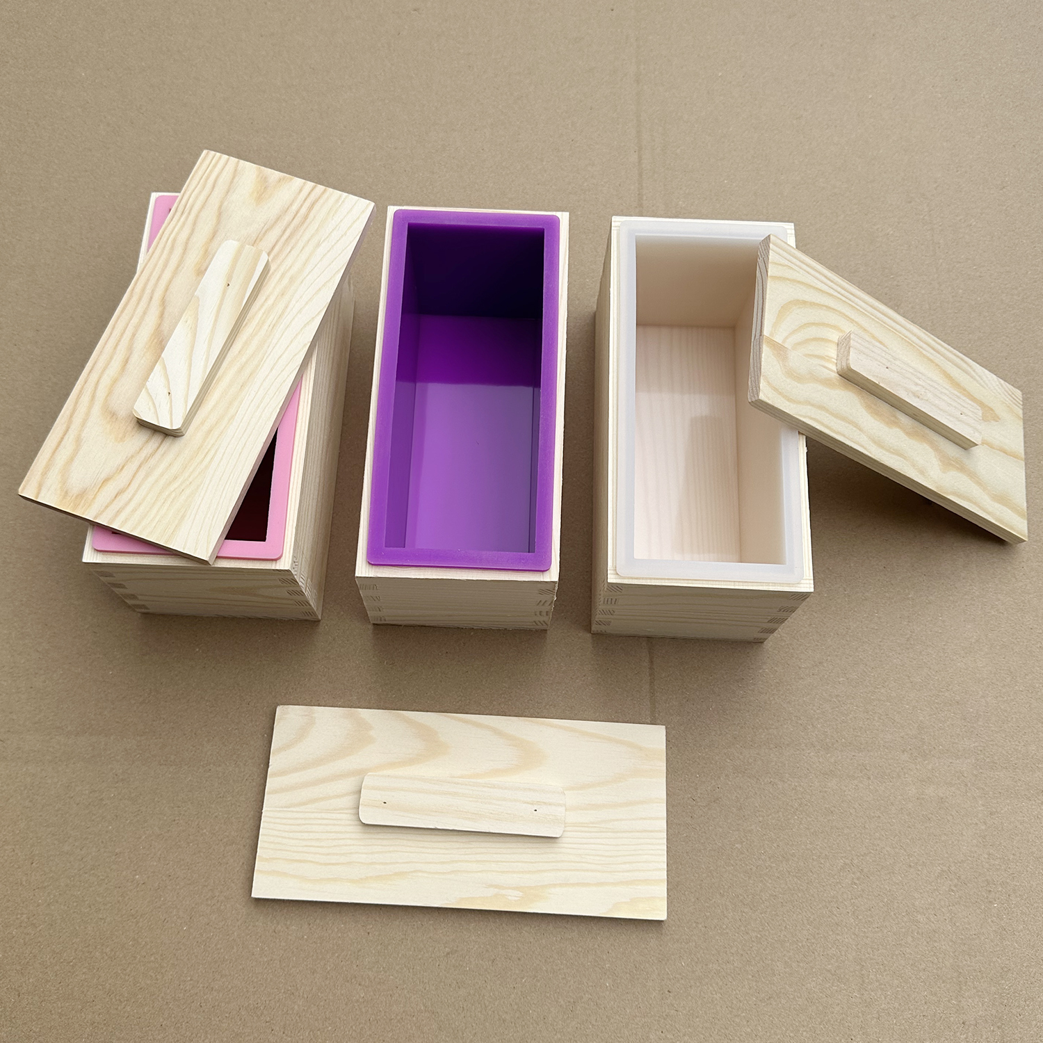 Rectangle Wooden Box Soap Mold - Soap Making Book บทวิจารณ์และราคา