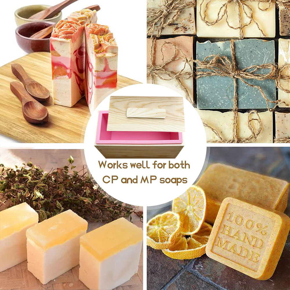 Rectangle Wooden Box Soap Mold - Soap Making Book บทวิจารณ์และราคา