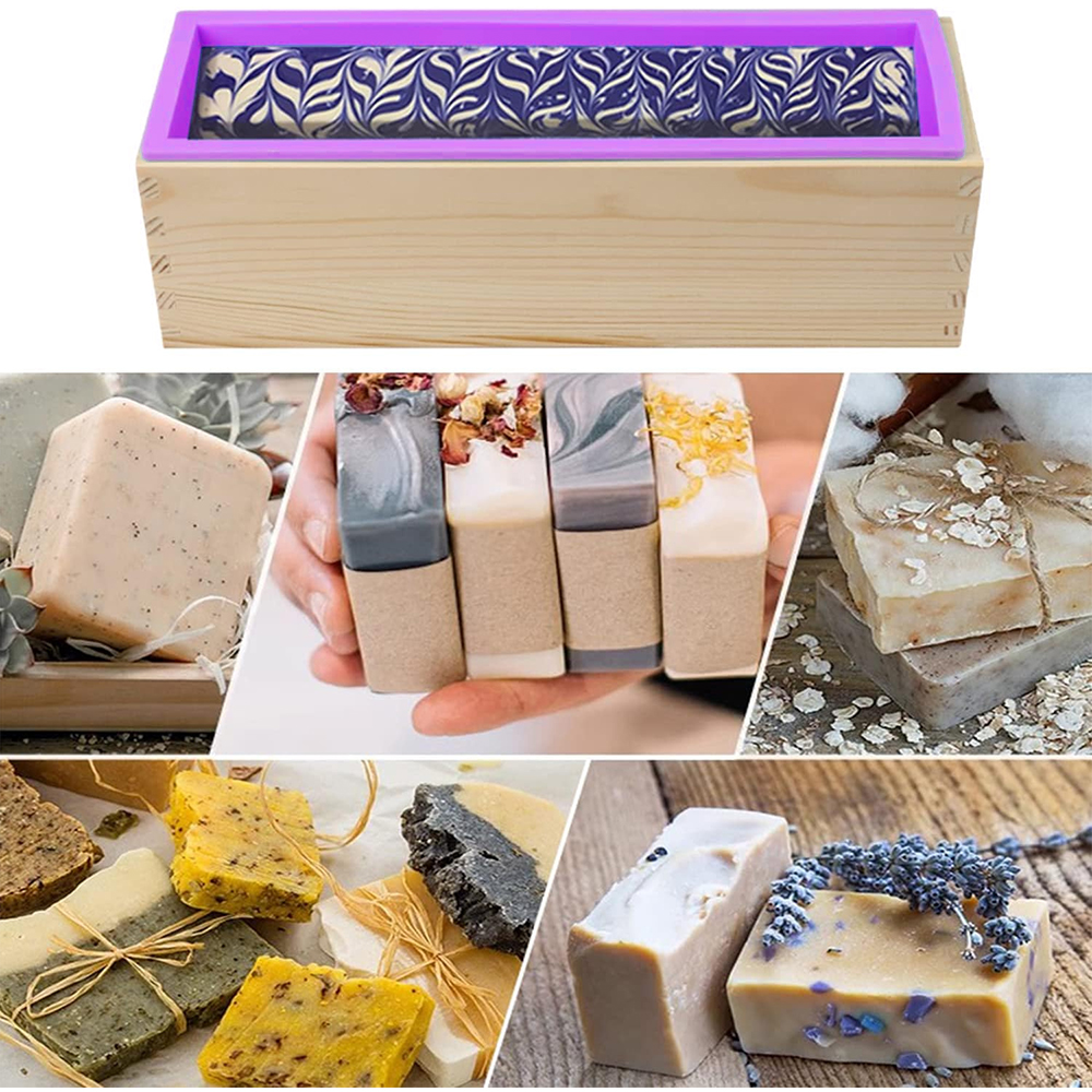 Rectangle Wooden Box Soap Mold - Soap Making Book บทวิจารณ์และราคา