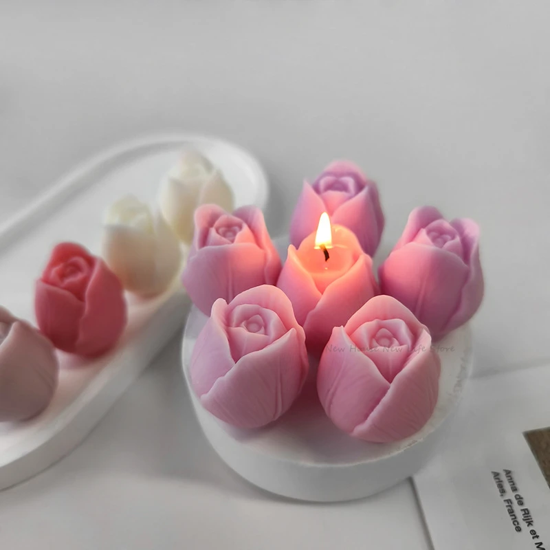 3D Tulip Candle Mold Handmade  - Soap Making Recipes บทวิจารณ์และราคา