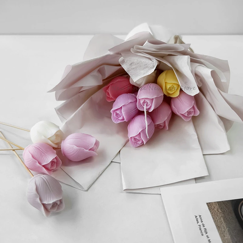 3D Tulip Candle Mold Handmade  - Soap Making Recipes บทวิจารณ์และราคา