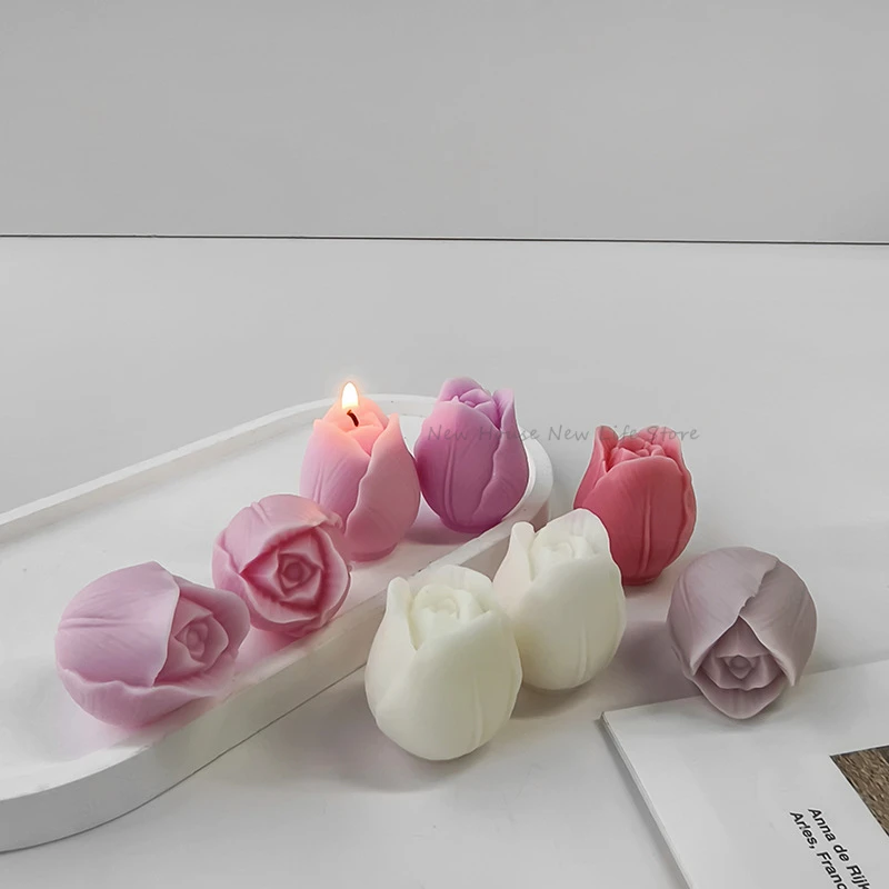 3D Tulip Candle Mold Handmade  - Soap Making Recipes บทวิจารณ์และราคา