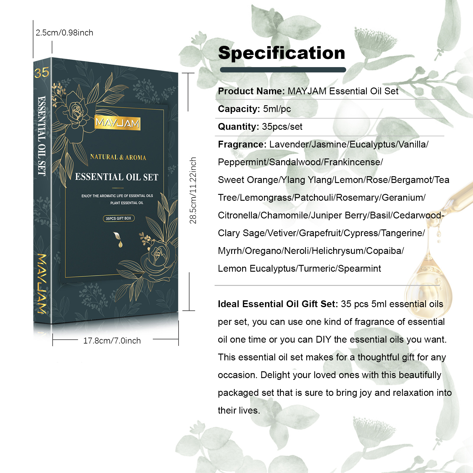 MAYJAM 35 Bottles Aromatherapy - Soap Making Oils บทวิจารณ์และราคา