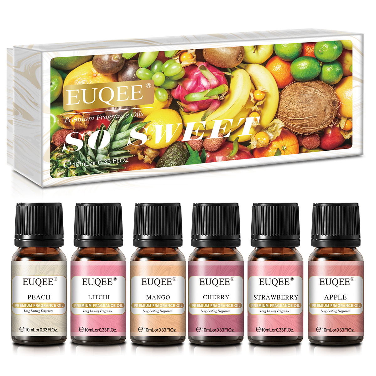 EUQEE 6pcs Fragrance Oils Set  - Soap Making Book บทวิจารณ์และราคา