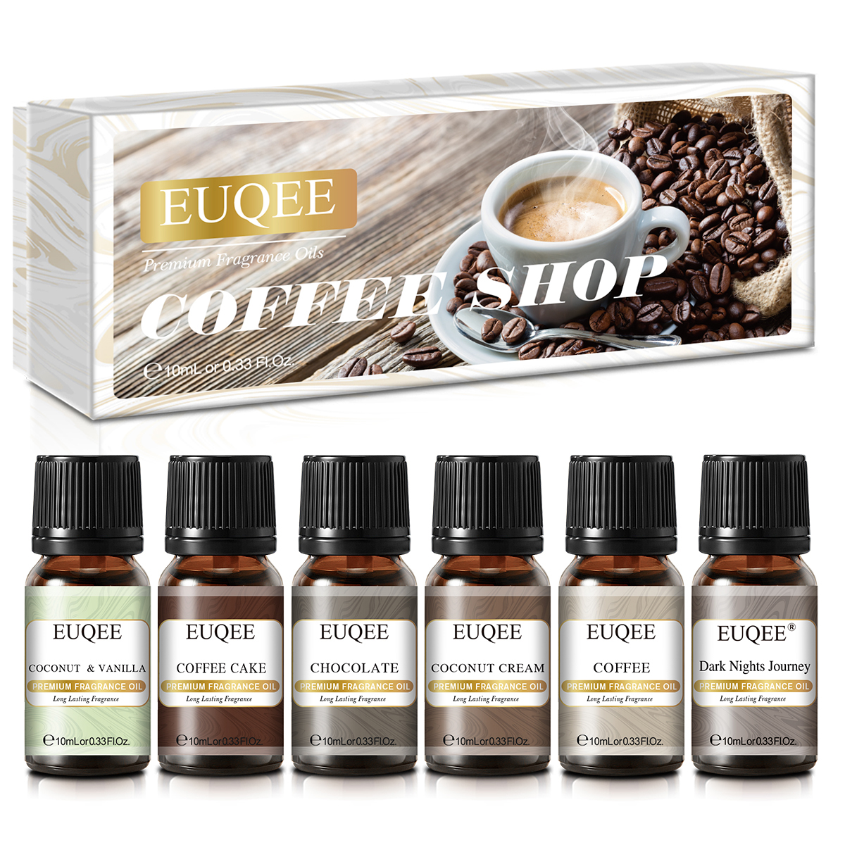 EUQEE 6pcs Fragrance Oils Set  - Soap Making Book บทวิจารณ์และราคา