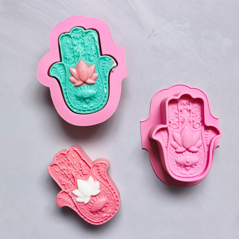 2/4pcs Silicone Soap Molds DIY - Soap Making Recipes บทวิจารณ์และราคา