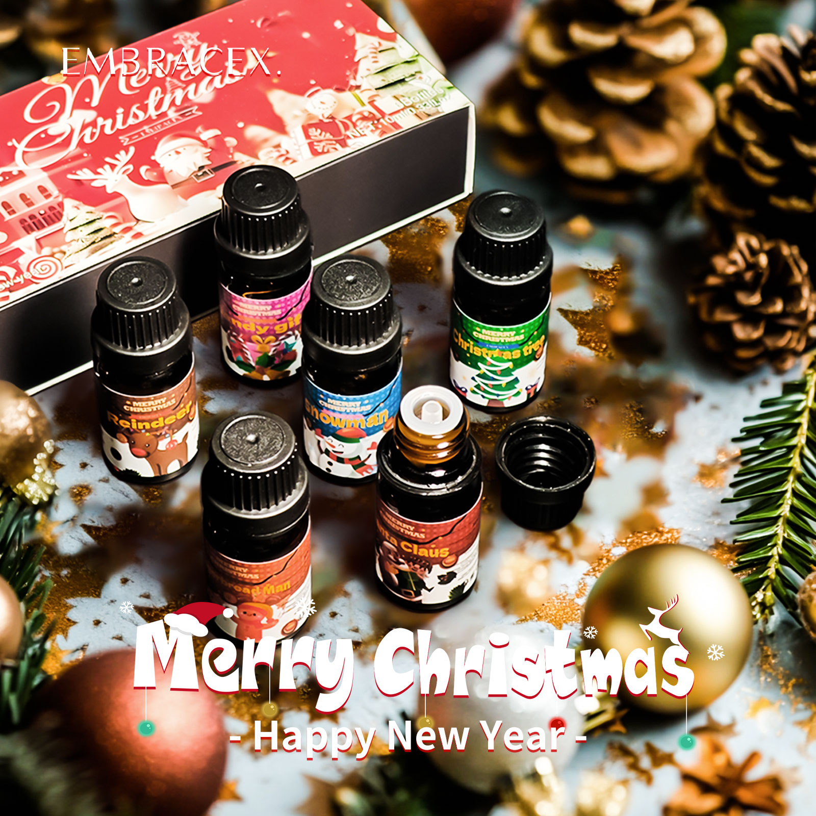 6PC/1PC 10ML Merry Christmas E - Soap Making Friends บทวิจารณ์และราคา