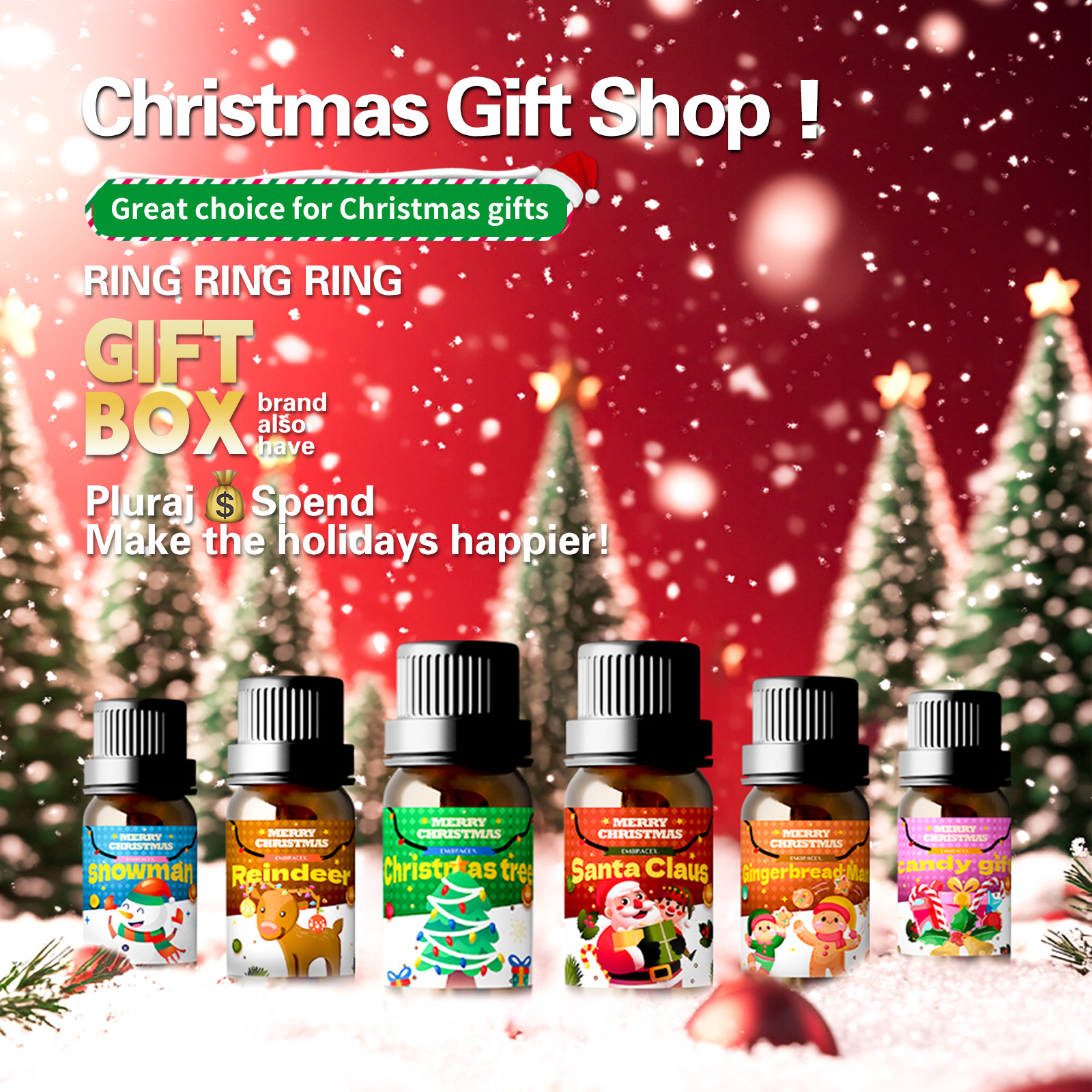 6PC/1PC 10ML Merry Christmas E - Soap Making Friends บทวิจารณ์และราคา