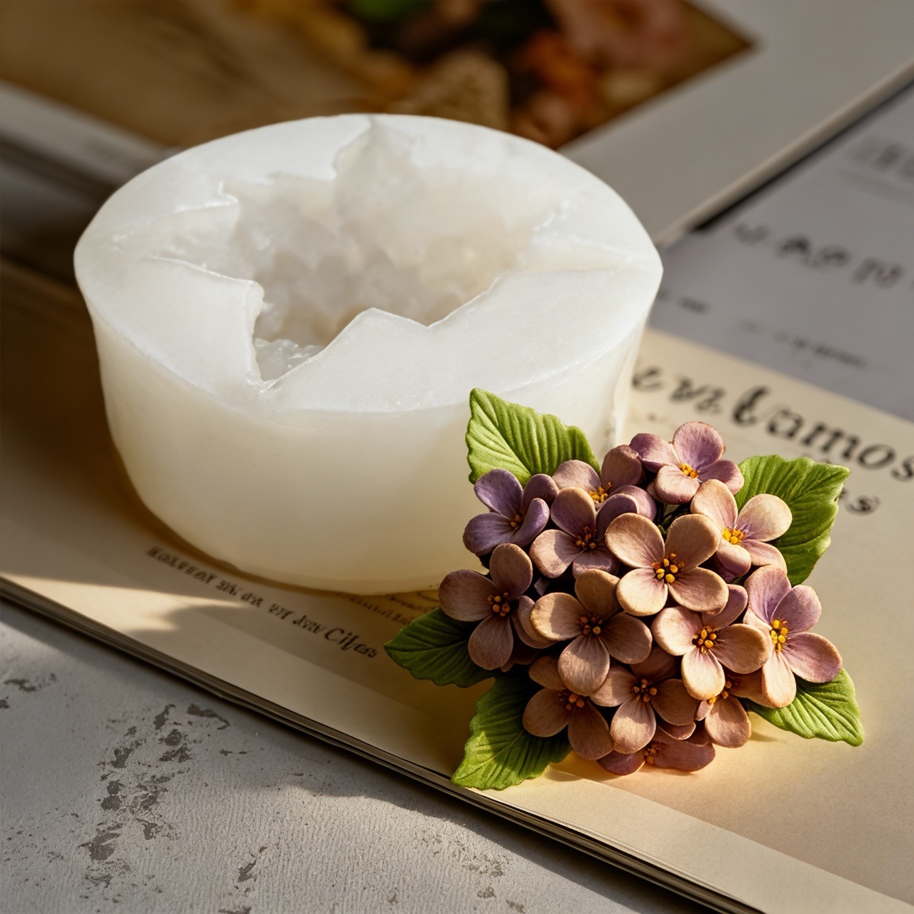 2-Piece 3D Rose and Lilac Sili - Soap Making Recipes บทวิจารณ์และราคา
