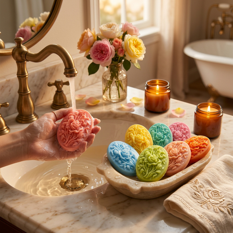 4 Silicone mold with flower sh - Soap Making Oven บทวิจารณ์และราคา