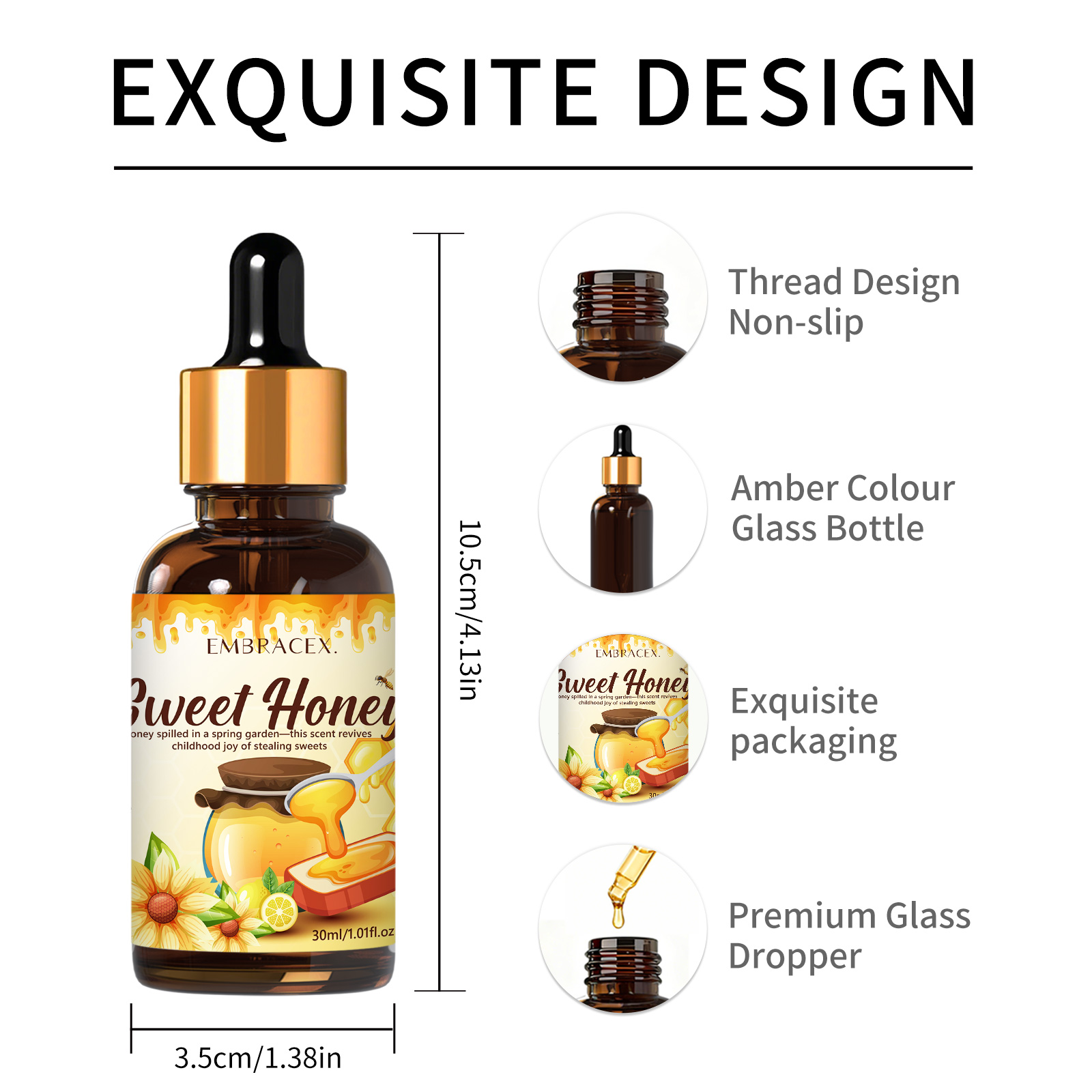 30ml Honey Essential Oil Food  - Soap Making Friends บทวิจารณ์และราคา