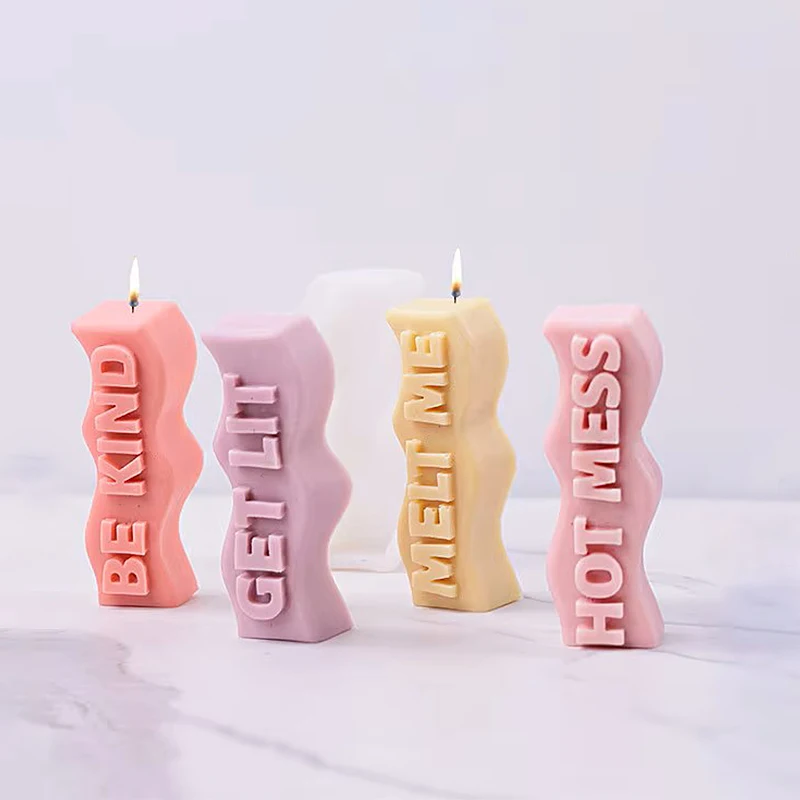 Wave Letter Slogan Candle Sili - Soap Making Recipes บทวิจารณ์และราคา