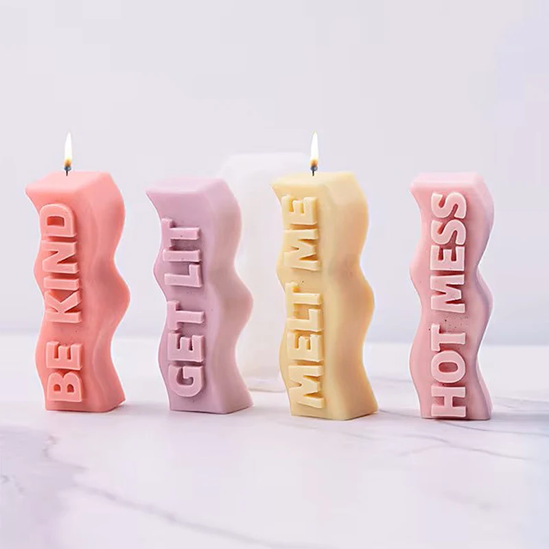Wave Letter Slogan Candle Sili - Soap Making Recipes บทวิจารณ์และราคา