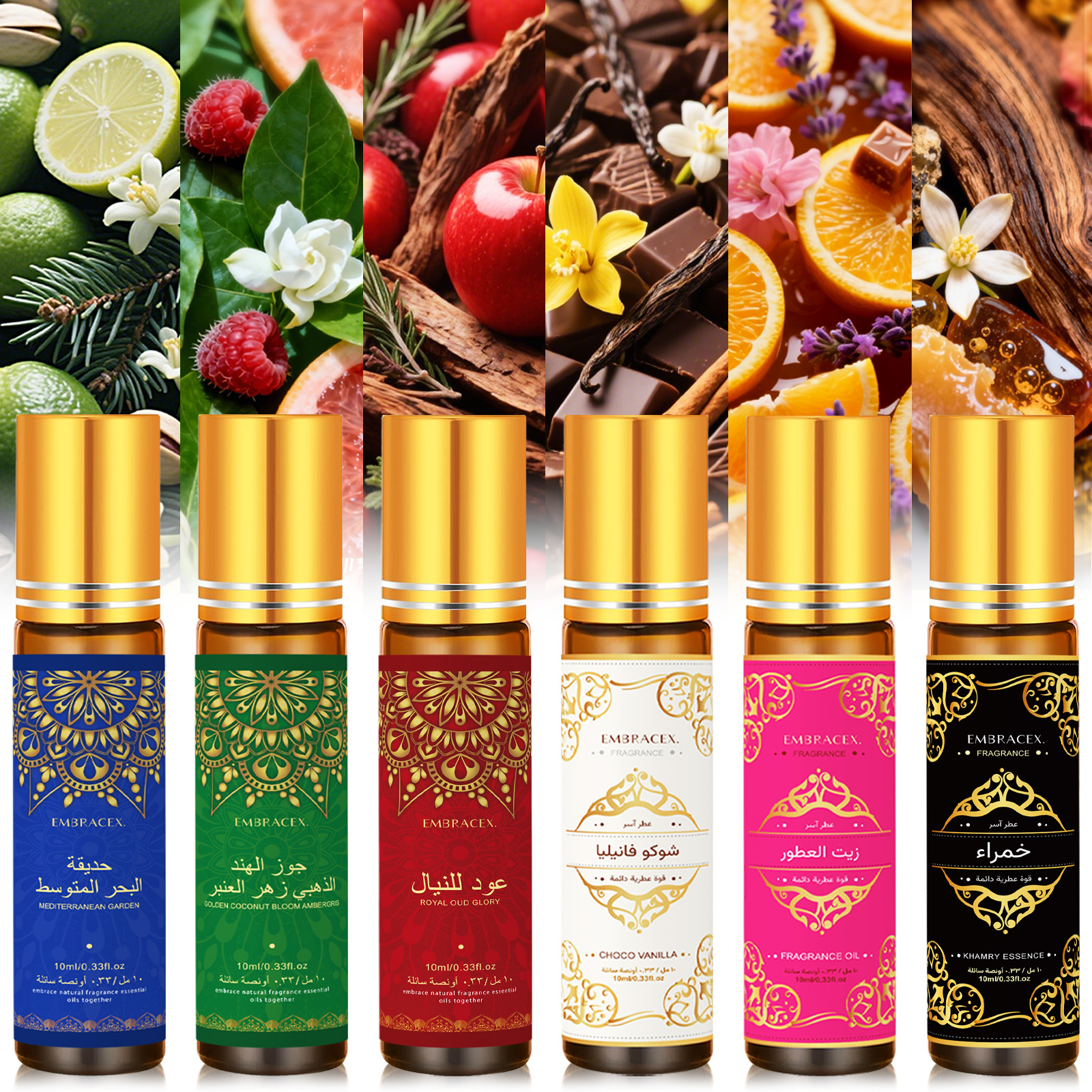 8PC/1PC 10ml Roller Essential  - Soap Making Oils บทวิจารณ์และราคา