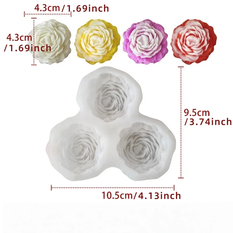 Peony Flower Candle Silicone M - Soap Making Oven บทวิจารณ์และราคา