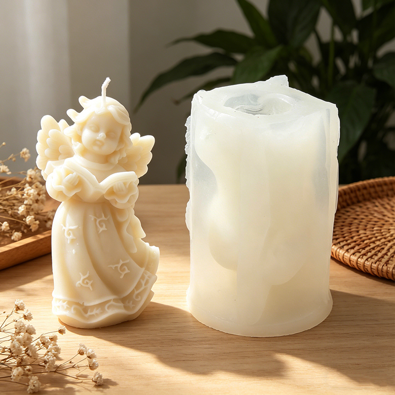 3D Angel Reading Book Silicone - Soap Making Book บทวิจารณ์และราคา