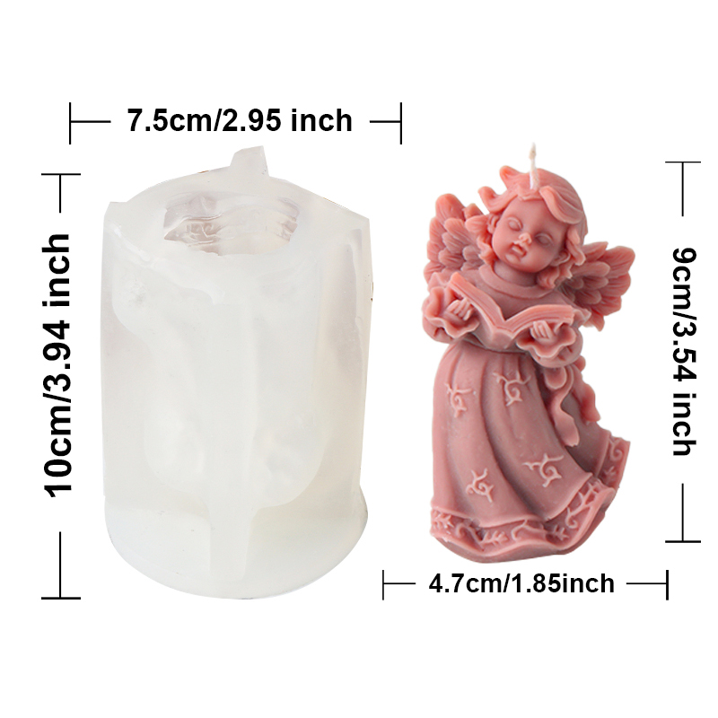 3D Angel Reading Book Silicone - Soap Making Book บทวิจารณ์และราคา