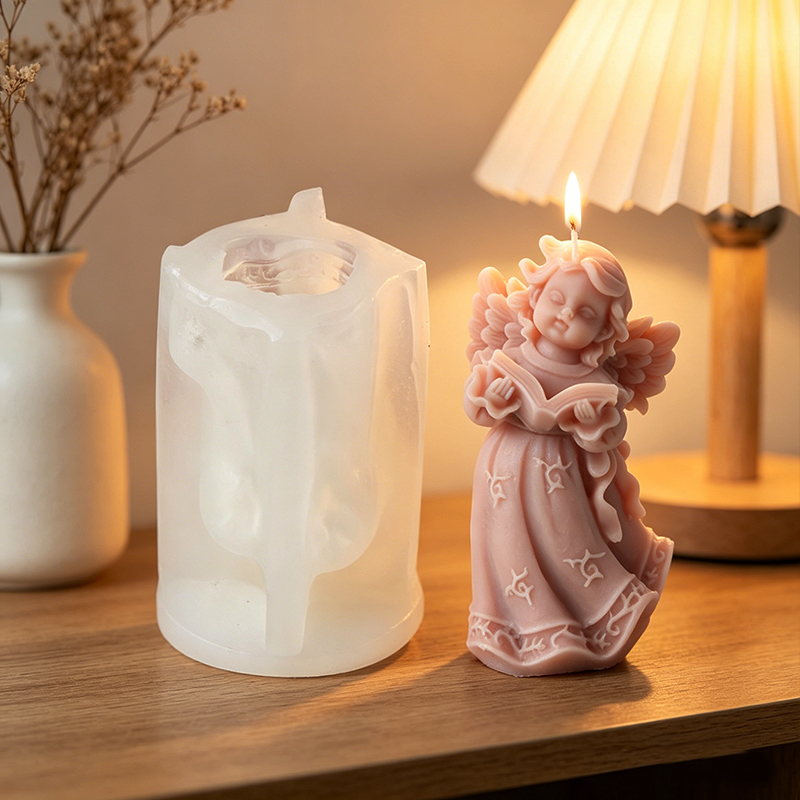 3D Angel Reading Book Silicone - Soap Making Book บทวิจารณ์และราคา
